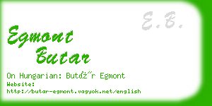 egmont butar business card